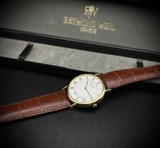 Vintage Watche Raymond Weil 9124 Quartz Slim, Swiss With Box, Mens Watch