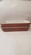 4x Baking Serving Dish Oven to Table Ceramic Mini Stoneware Rectangular Tray Set