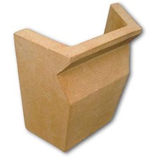 Clay Fireback & Lintel Fireclay for Open Coal or Wood Fires