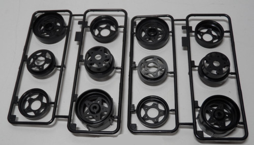 Tamiya black wheel set for - set,