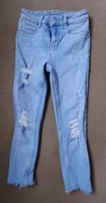 Girls light blue jeans age 11