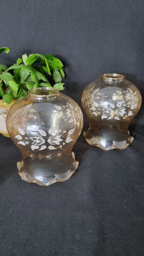 Pair smoked patterned fluted - smoked,