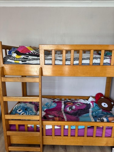 Real oak wood bunk bed - real,