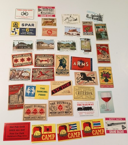 Pocket safety matchbox - pocket, labels