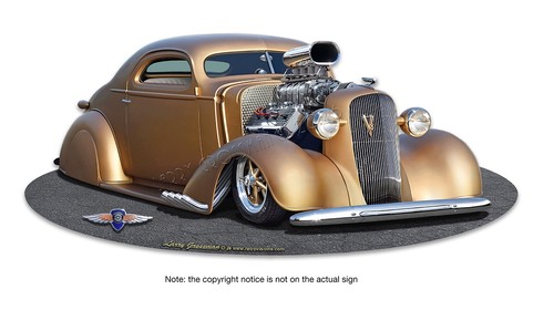 Blown dodge hot rod coupe - '36,