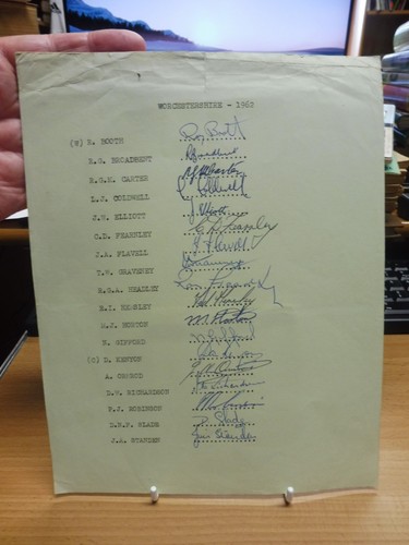 Worcestershire ccc 1962 - ccc,