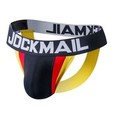 JOCKMAIL Men's Bikini Underwear Low Waist Bulge Pouch Jockstrap Boxer Briefs