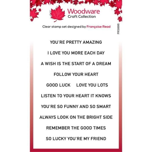 Woodware clear stamps - clear,