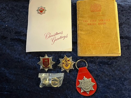 Vintage fire brigade - brigade, badges