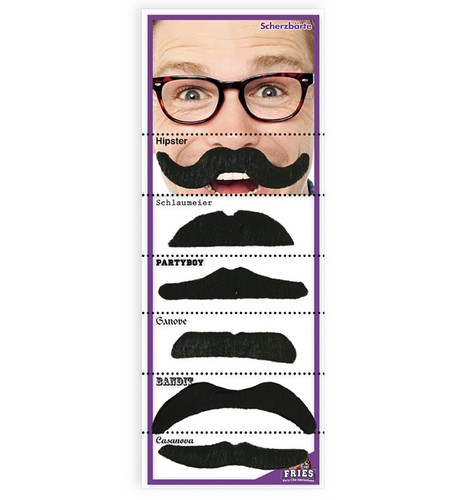 Mustache hipster clever party