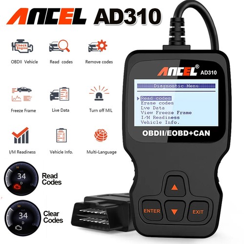 Ancel obd2 scanner - scanner, car