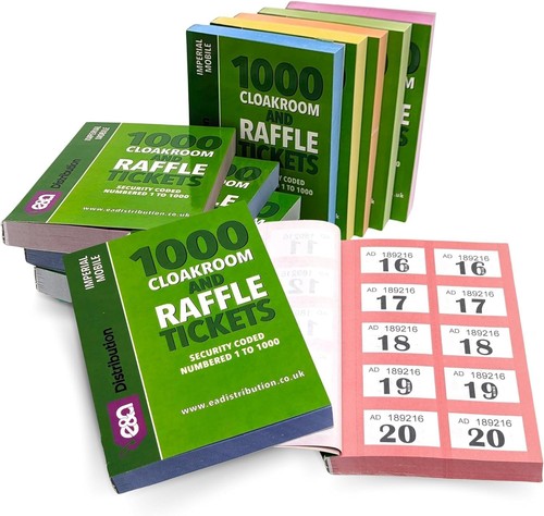 Books cloakroom raffle - of,