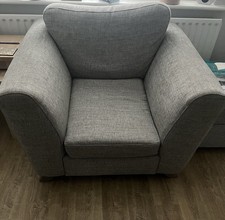 Grey Armchair - Comfortable Lounge Chair, From DFS