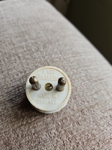 Antique bakelite round - round, pin