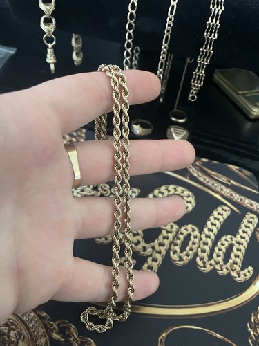9ct semi hollow - 9ct, rope