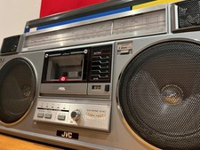 JVC RC-M50 Boombox. Radio Cassette. Serviced New belts etc. Music Scan VGC!