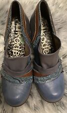 Dkode Blue/Brown Strappy Heeled Shoes Size 4 UK