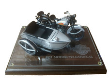 Harley-Davidson Silver 1933 Motorcycle Sidecar Bank with Stand 99195-95V 