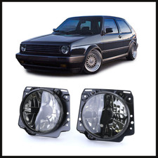 Headlight Set Pair Black