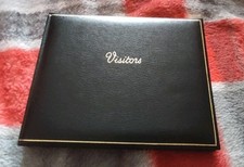 Visitor Book Deluxe Black for Business - Office/Hotels/Guest Houses/Reception
