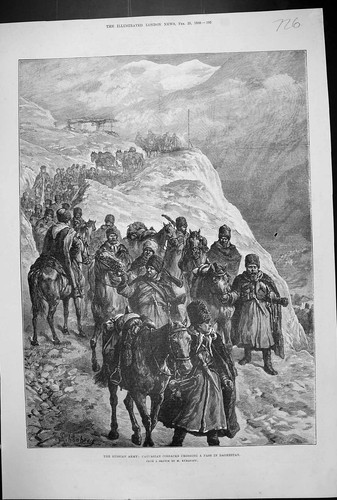 Antique print 1888 russian - print,