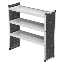 Trade Van Racking Unit Aluminium 3 Straight Shelves Heavy Duty 125x38.1x127.9cm