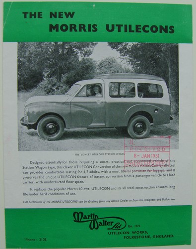 Morris cowley minor 5cwt - &,