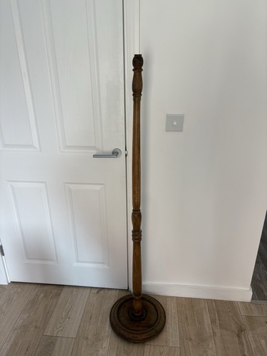 Vintage turned wooden standard - vintage,