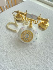 Aynsley Astral Telephone Vinatge Little Sweetheart Telecom RotaryDial Bone China