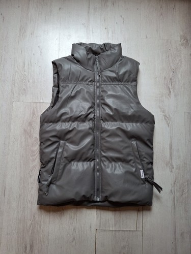 Grey puffer gilet bodywarmer - grey,