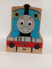 Wooden Thomas the Tank Engine Storage Rack 2-Tier Shelf Holder/Seat 11.5x8.5x11"