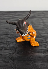 Digimon Greymon Miniature Figure, H-T Bandai 1997, 2 Inch Toy, Vintage PVC