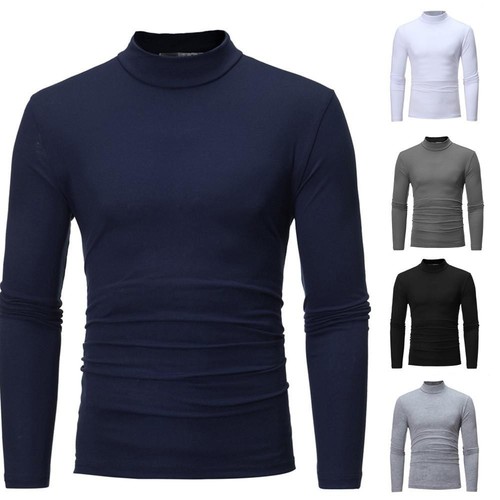 Long sleeve top men turtleneck - top,