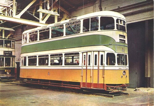 Postcard tram glasgow - postcard,
