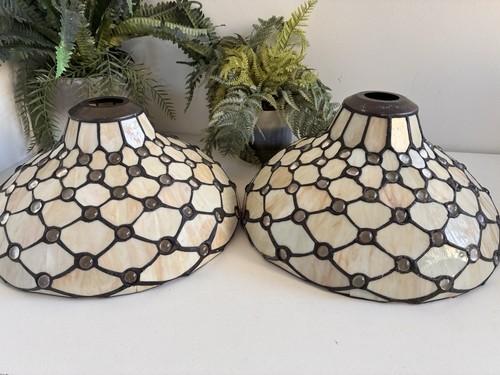 Two large tiffany style light - two,