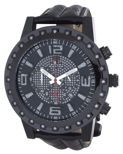 Aqua master mens black - black, dial