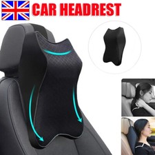 Car Seat Headrest Pillow Memory Foam Breathable Neck Support Cushion Pad Soft UK