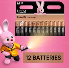 Duracell Simply AA Original Alkaline Batteries - 12 Pack Long Expiry