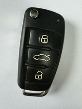 GENUINE AUDI 3 BUTTON REMOTE FLIP KEY FOB A3 S3 TT ETC TESTED 8V0837220