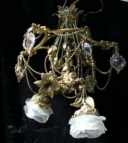 Vintage bronze glass french - vintage,