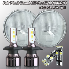 Pair 7 Inch Round LED