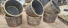Half whiskey barrel - half, oak