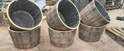 Half whiskey barrel - whiskey,