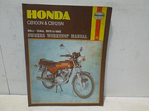 Honda cb100n cb125n haynes - cb125n,