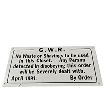 Vintage GWR Railway Sign