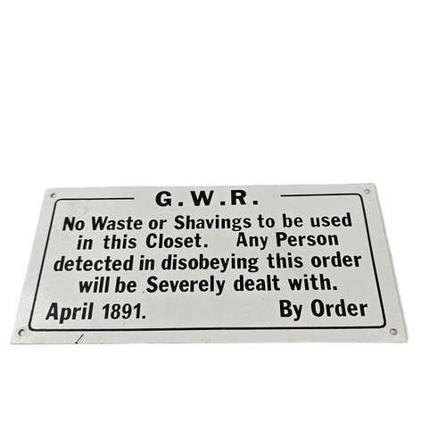 Vintage gwr railway - railway, sign