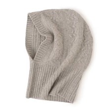100% Cashmere Hooded Scarf