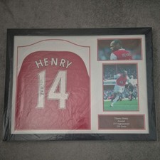 Framed Thierry Henry Signed
