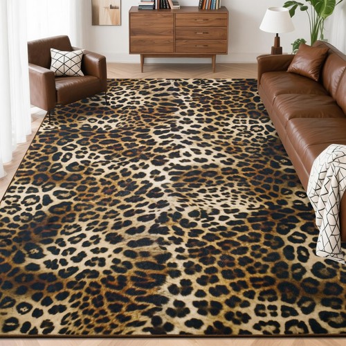 Leopard area rugs - area, living