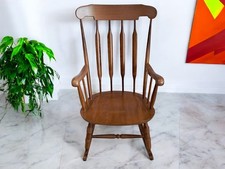 Vintage Rocking Chair Solid Beech  Nursery Rocker Nursing Chair Country 1980